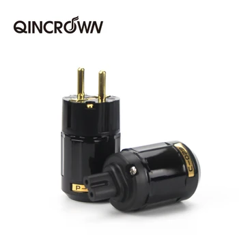 

Free shipping pair Oyaide P-029/C-029 EU version Power Plug IEC connector for audio power cable