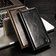 Деловой чехол для iPhone 5 SE роскошный прочный кожаный магнитный 6 S 7
