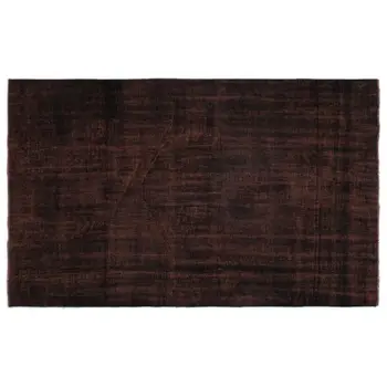

Handmade Brown Vintage Overdyed Turkish Area Rug 150x239 Cm-4'11''X7'10''