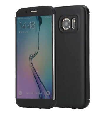 Чехол для телефона samsung Galaxy S8 Rock Dr. v с полным окном, умный флип-чехол из ТПУ+ поликарбоната, чехол для телефона Galaxy S9, Fundas - Цвет: Black