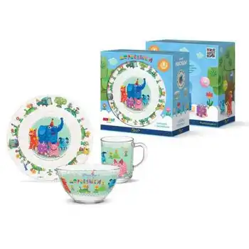 

Set of children's dishes "woodwork" (glass) prior groups krs-1059