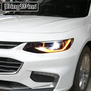 

Car Styling for Chevrolet Malibu XL 2016-2018 LED Headlights FOR Malibu XL headlamp LED DRL+Dynamic turn signal Bi-xenon lens