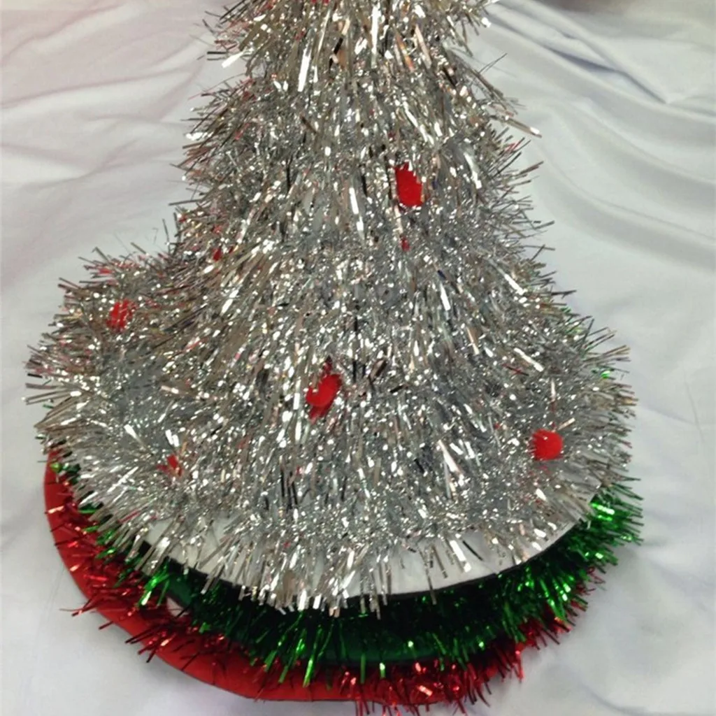 Рождественская шляпа Детская шляпа Весенняя шляпа забавные вечерние Рождественская елка для костюма Рождественская елка шляпа рождественские украшения для дома