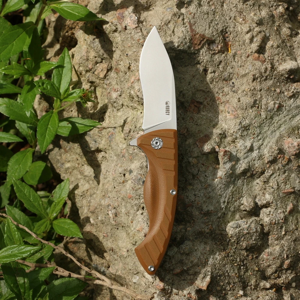Складной охотничий нож KUBEY KU208 D2 Kurki эргономичный Клинок с рукояткой G10 уличные