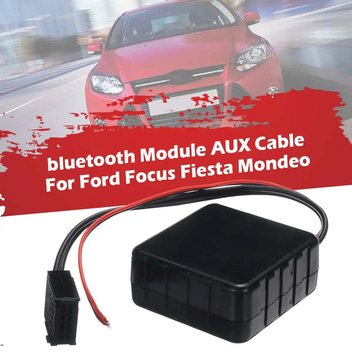 Беспроводной Hifi музыкальный автомобильный bluetooth модуль AUX кабель музыкальный аудио адаптер для Ford для фокуса для Fiesta
