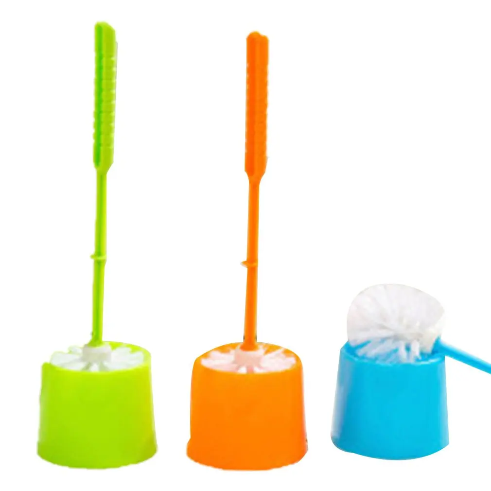 Creative Toilet Brush Thick Plastic Long Handle Bathroom Cleaning Brush