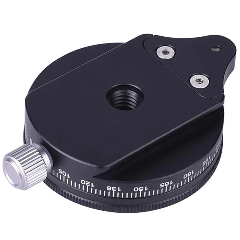 Tripod Ball Head Camera Pan Base With Arca Swiss Style Plate 0.95Cm Screw Aluminum Panoramic Ball Tripod Head With Bubble Level Load Capacity 2