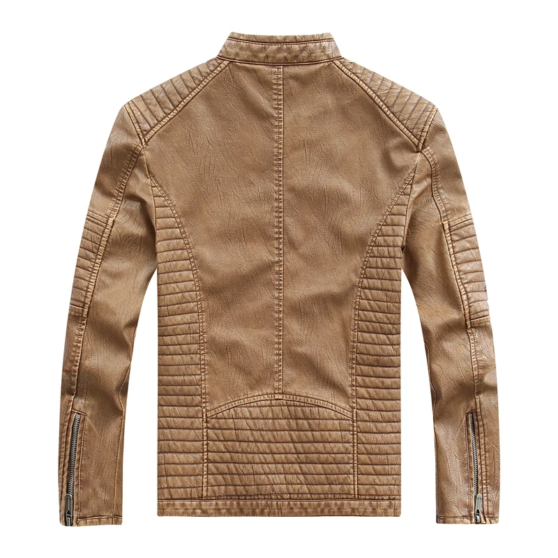 Мужская деловая куртка из искусственной кожи с искусственным мехом Chaqueta Cuero hombre