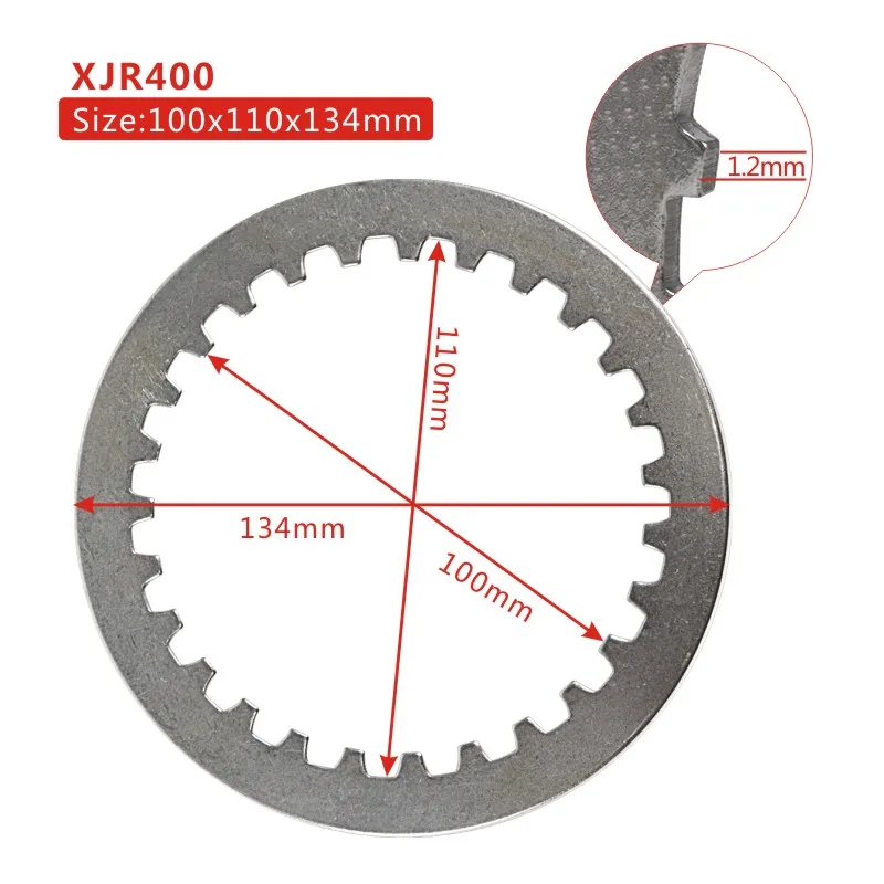 

Motorcycle Steel Clutch Plate For Yamaha RD250 RD250L RD350 521 RD350L 4L0 31K 31W YFZ350 Banshee RD 250 YFZ 350 SR400 SR 400