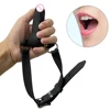 Dildo Gag Adjustable Silicone Lockable Ball for BDSM Games Penis Mouth Gag SM Cock Adult Sex Toys Harness Bondage Restraints 1