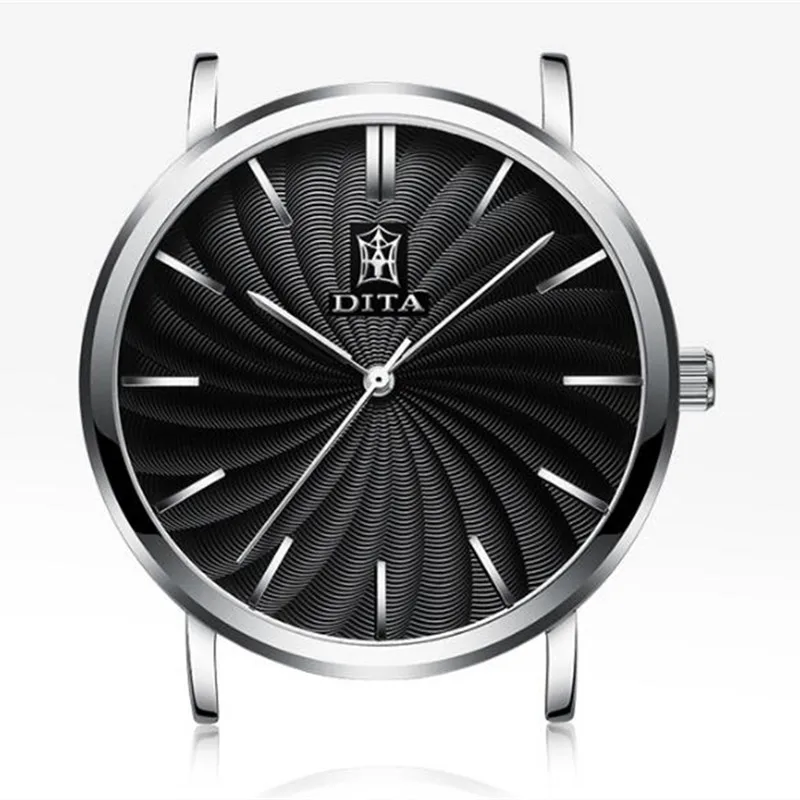 DITA бренд для мужчин Смотреть Простой циферблат тонкий корпус часов водонепроницаемый хронограф Автоматическая Дата модные спортивные бизнес роскошные повседневные мужские часы