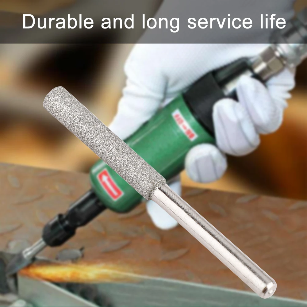 

4/4.4/5MM Diamond Chainsaw Grinding Head Sharpener Polishing Burr Stone File Chain Saw Metal Polishing Electric Grinding Drill