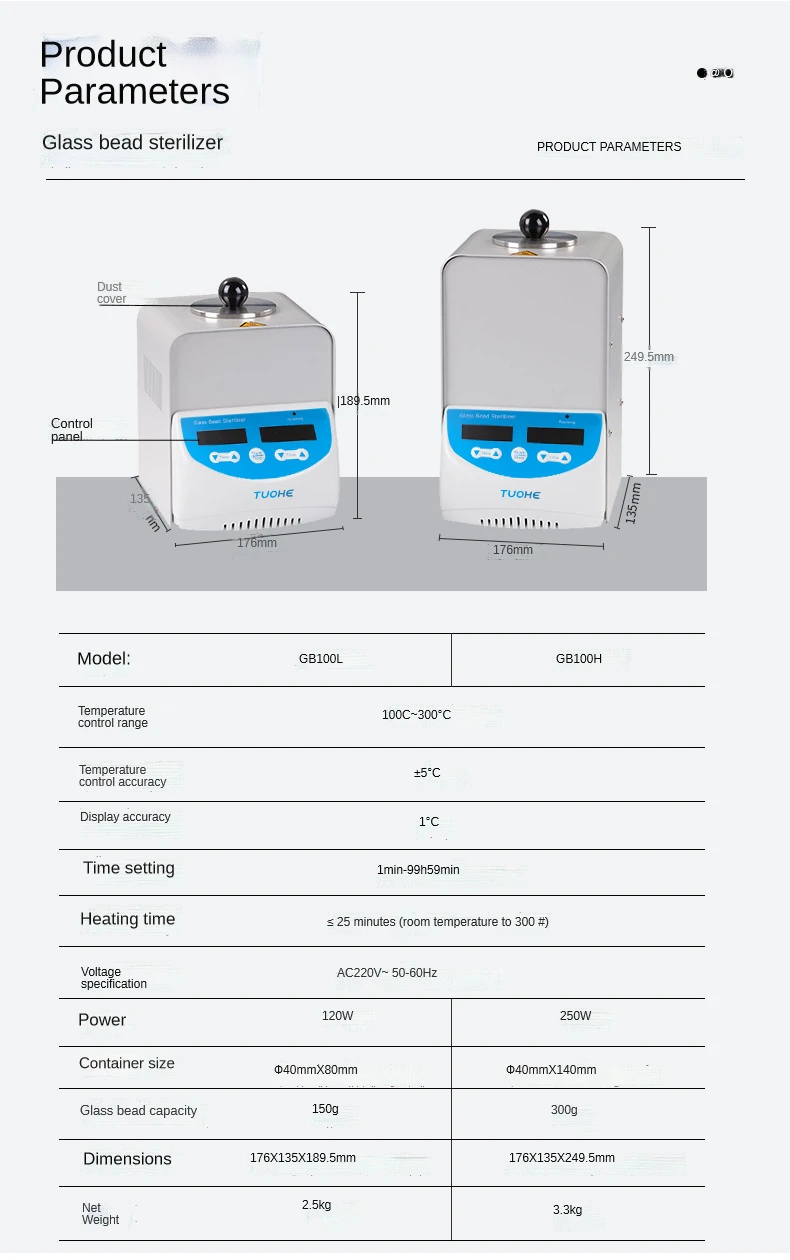 THIẾT BỊ TIỆT TRÙNG QUE CẤY GB100L, GB100H