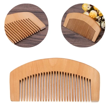 

Peach Wood Comb Fine Tooth Head Massage Hair Care Beard Mustache Anti-static