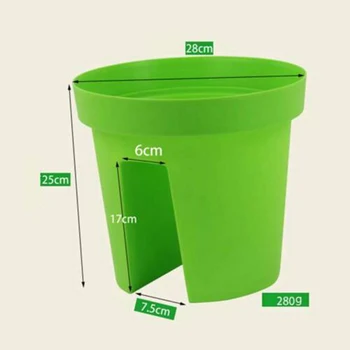 

Flowerpot Water Drainage Placing Terrace Railing Balcony Bridge Home Decorations Gardening Plants Planters