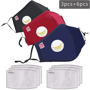 

3PCS PM2.5 Breathable Flower Face Mask Printed Masks Fabric Protective PM 2.5 Dust Mouth Cover Washable Reusable Mouth Mask#40