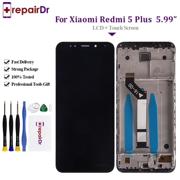

10Pcs Lcd For Xiaomi Redmi 5 Plus LCD Display with Touch Screen Digitizer Assembly With Frame 5.99" For Redmi 5Plus Lcd Screen