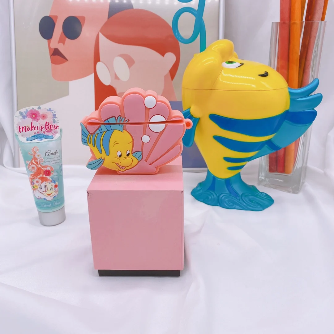 Силиконовый чехол для Airpods Air Pods с ракушками и маленькими рыбками, защитный чехол, защита от потери, аксессуары Fundas