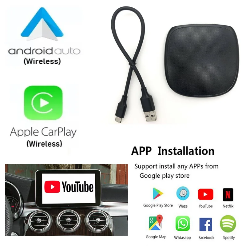 Applepie Plus Wireless CarPlay AI Box 6125 Snapdragon 665, 60 OFF