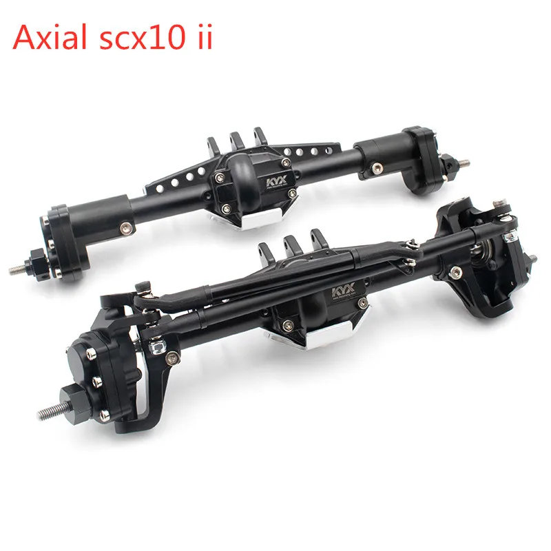 KYX Racing CNC передний задний портальный набор осей металлическая обновленная ось для RC гусеничного автомобиля Axial SCX10 II 90046