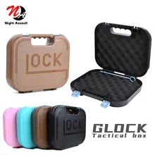 

Tactical High Quality ABS GLOCK Tool storage Box G17 G19 Pistol Gun Case Protector Padded Foam Lining Airsoft Hunting Accessory
