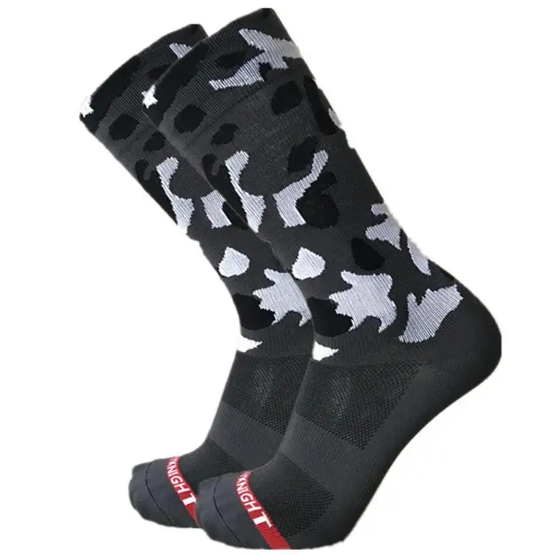Спортивные носки для спорта на открытом воздухе, носки для футбола, гетры для бега - Цвет: Серый