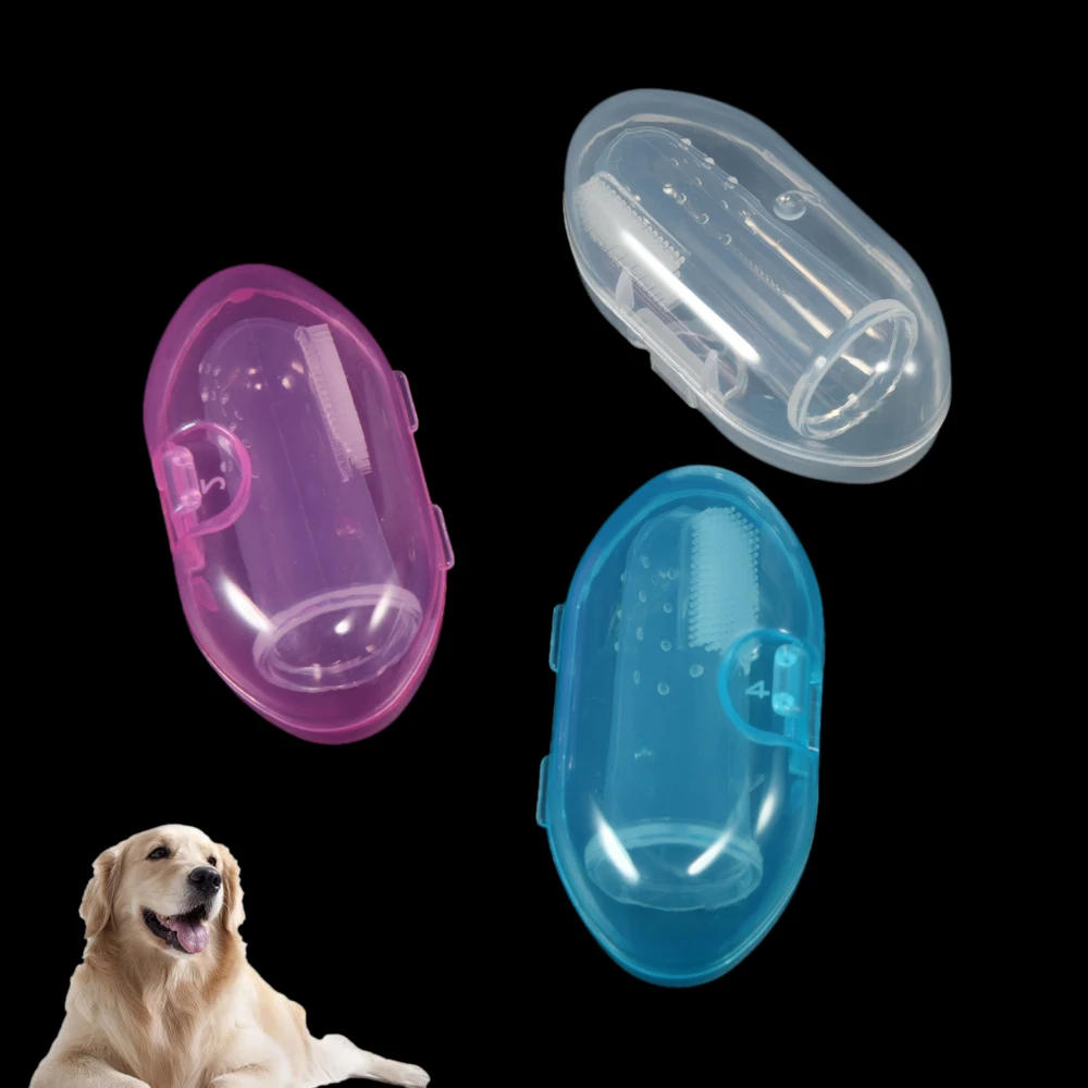 Silicone Pet Finger Toothbrush Dogs Rubber Finger Toothbrush 1/2pcs Rubber Pet Aliexpress