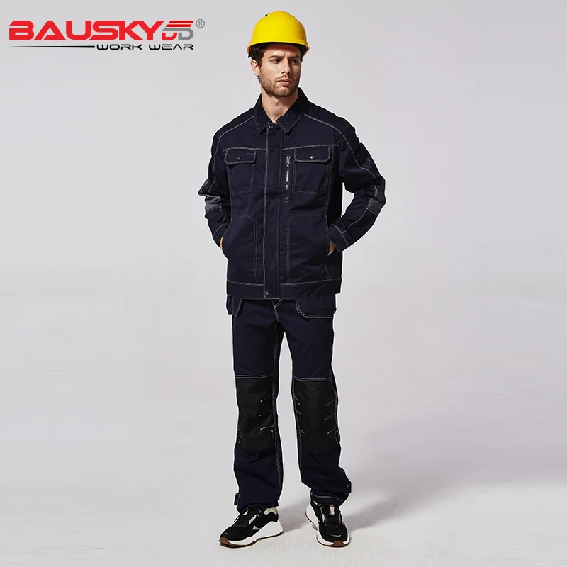 Bauskydd 212 синяя Рабочая одежда осенняя рабочая одежда куртка Мужская Рабочая куртка зимняя Мульти-инструмент карманы