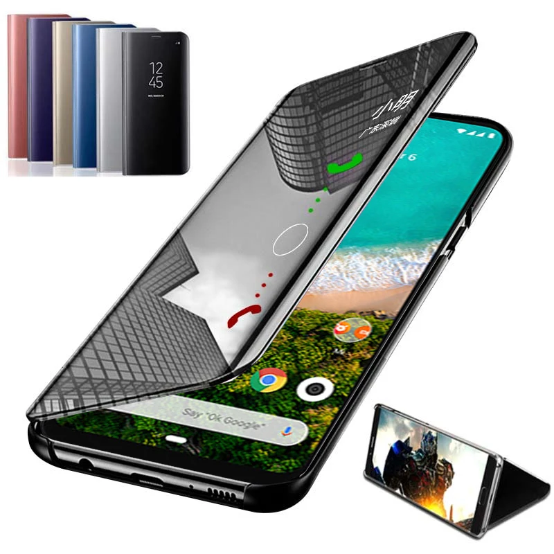 Зеркальный чехол для Xiaomi Mi A3 флип-чехол телефона 8 9 9SE A2 Lite Pocophone F1 CC9E Mi9 A3lite чехлы