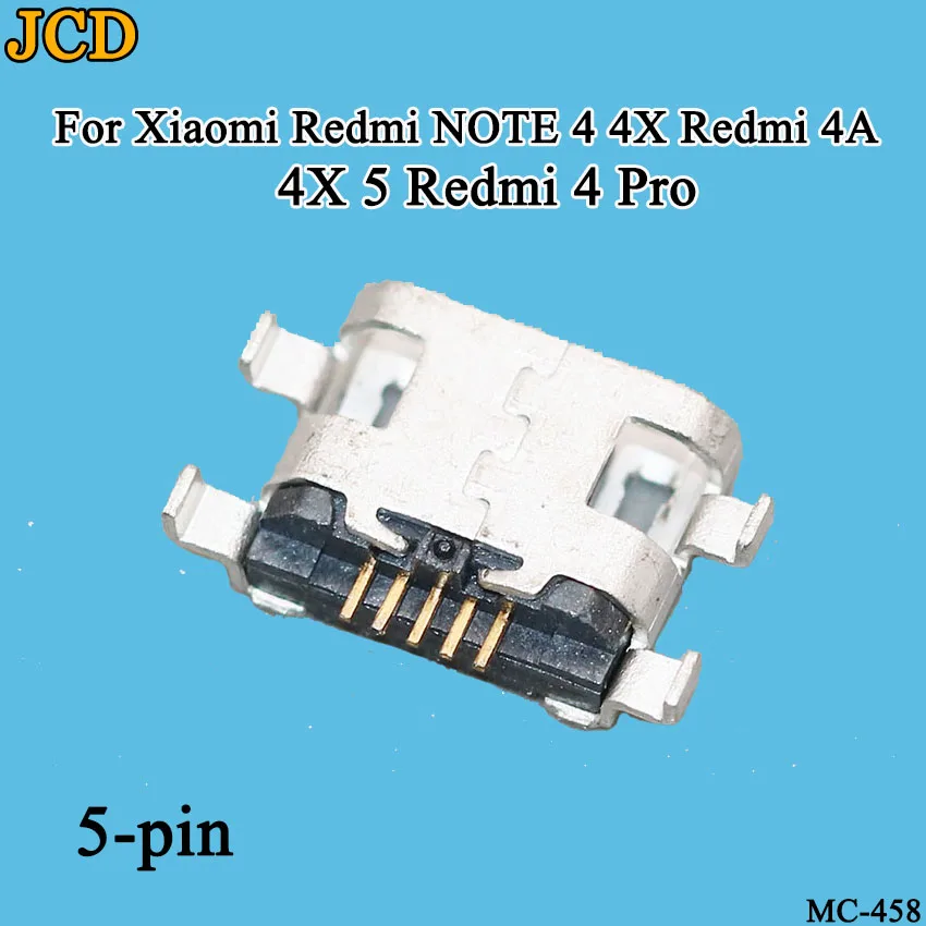 

JCD 10PCS/Lot For Xiaomi Redmi NOTE 4 4X Redmi 4A 4X 5 Redmi 4 Pro USB Charge Jack Port Plug Socket Charging Dock Connector