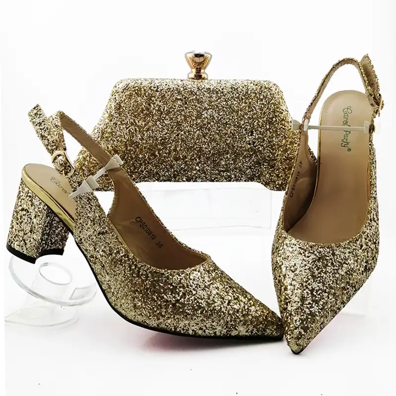 nice gold shoes