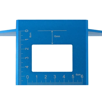 

Measurement Scriber Carpentry Carpenter Ruler Aluminum Alloy T Ruler 45/90 Degree Ruler Angle Tri-square Line Scratch Saw