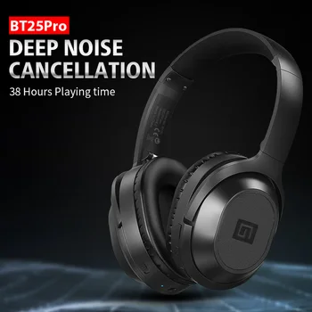 

BT25Pro Active Noise Canceling Headphones Wireless Bluetooth 38 Hours Play ANC Gaming Headset for PUBG Overwatch