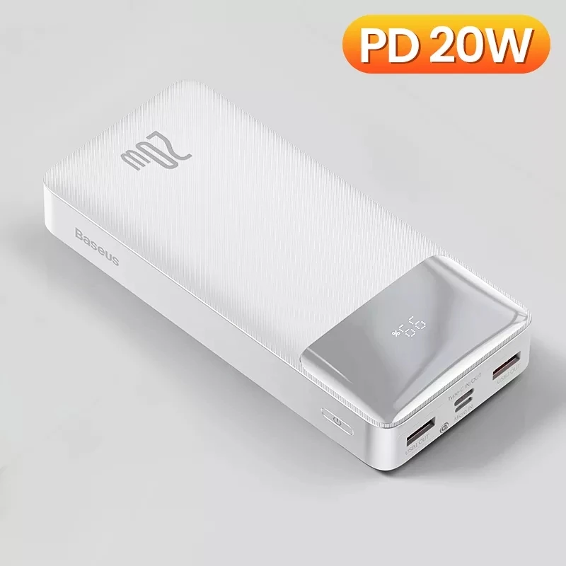 portable wireless charger Baseus 30000mAh Power Bank PD 20W Fast Charging Portable Charger External Battery Pack Powerbank For iPhone 11 Xiaomi  PoverBank best power bank Power Bank