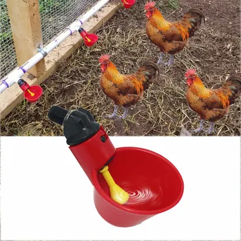 

1/5Pc Chicken Drinking Cup Automatic Drinker Chicken Feeder Poultry Water Drinking Cup Automatic Drinker Chicken Hen Bird Turkey