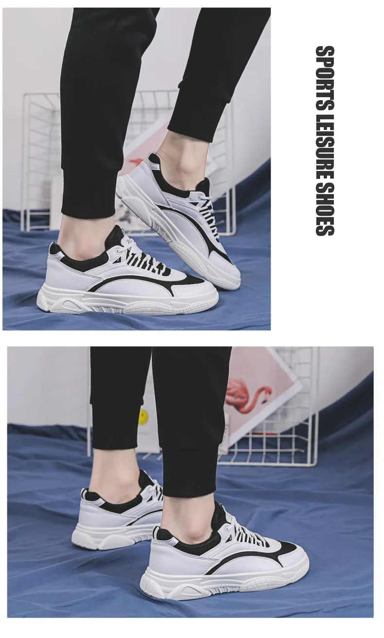 Spring New Style Men's Casual White Shoes Lightweight Breathable Running Shoes Versatile Mesh Athletic Shoes Men's