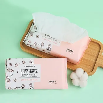 

5PC Facial Clean Non-woven Fabric Cotton Disposable Cosmetic Towel Tissuse toilet tissue papel higienico papier toaletowy carta
