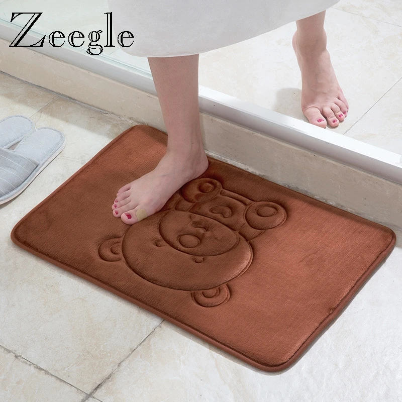 Zeegle коврик для кухни, напольный коврик, коврик для входной двери, Противоскользящий коврик для улицы с эффектом памяти, коврик для ванной, машинная стирка, ковер для душа