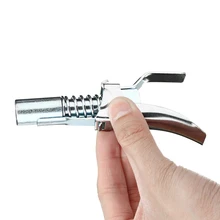 Серебряный сверхмощный быстроразъемный смазочный пистолет муфта на фитинги 1/" NPT два пресса легко нажимать авто аксессуары