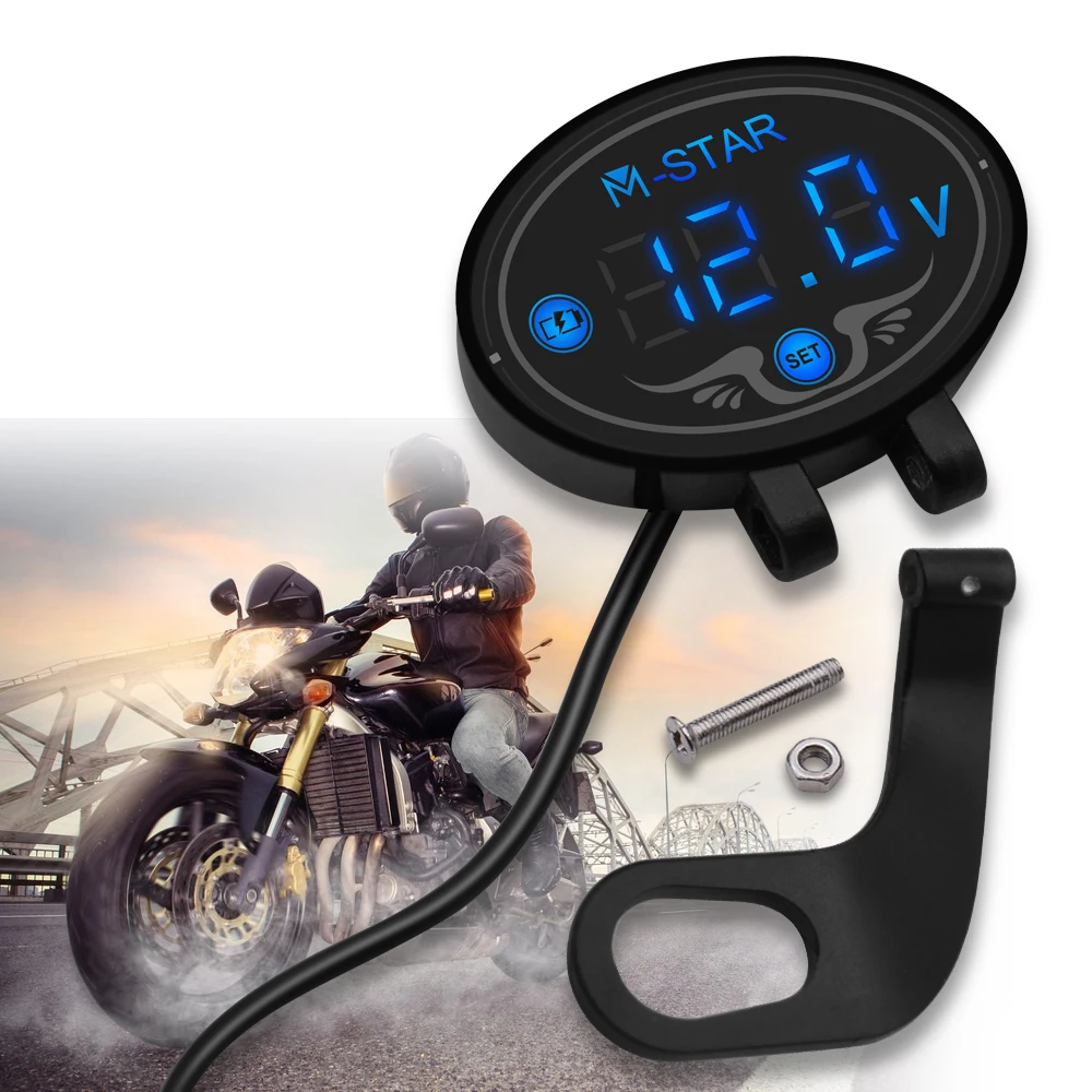 

Waterproof Digital Motorcycle Voltmeter Meter Tester LED Display For Suzuki GSF600 Bandit BURGMAN 400 GS500E GSX 250 550 R1000