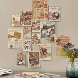 Ins – affiche publicitaire Vintage pour Magazine euraméricain, papier de décoration pour la maison, autocollant mural de fond, accessoires de photographie, carte décorative 