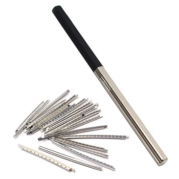 

1Pcs Guitar Fret Tools Crowning File Fret Dressing File + 20Pcs 2.0mm Guitar Frets for Guitar Polishing Tools Guitar Parts