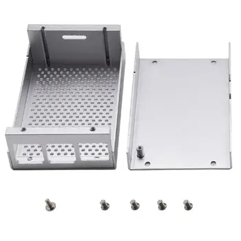 

Black/Silver Aluminum Alloy Case Shell Box Metal Enclosure for Raspberry Pi 4 Model B