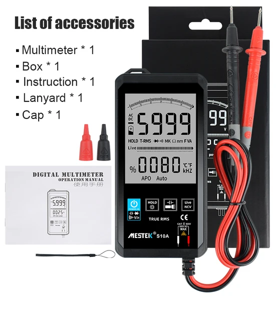 Uadme Multi-Tester, Intelligentes Digitales Multimeter, 6000