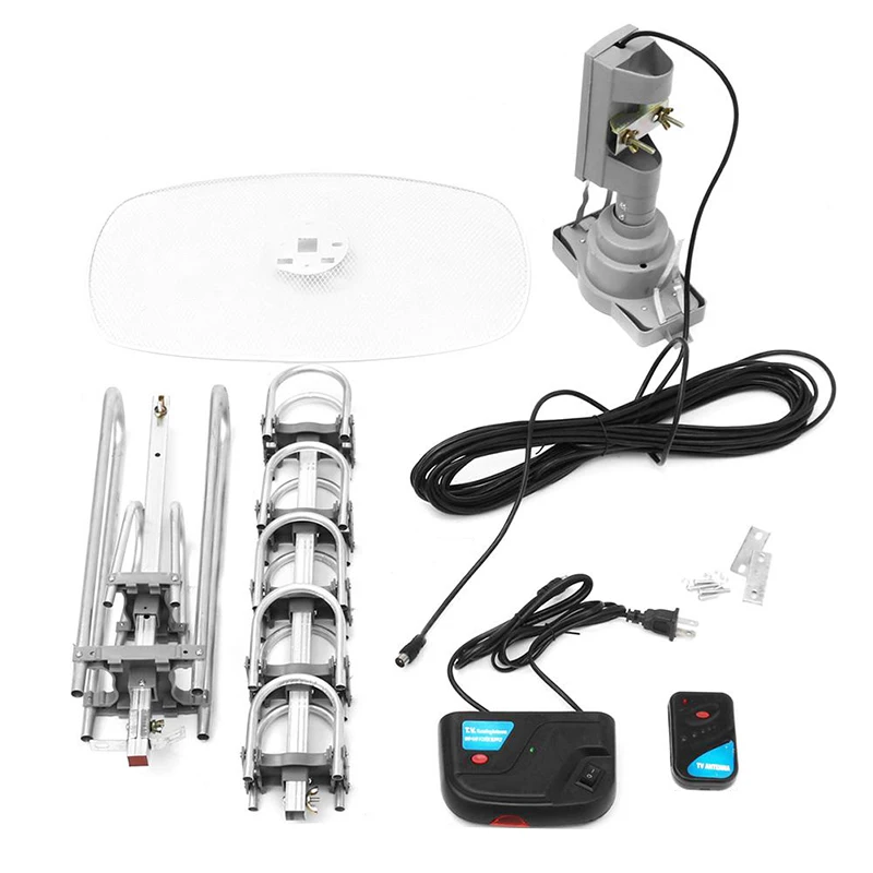 Цифровая уличная ТВ антенна HD 150 миль 360 градусов для Full TV DVB T UHF VHF FM с высоким