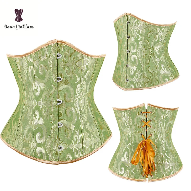 Jacquard Underbust Corsets Women Tummy Shaper Brocaded Corselet Slimming Waist Cinchers corset bustier top,lace corset,waist trainer,waist corset,body shaper