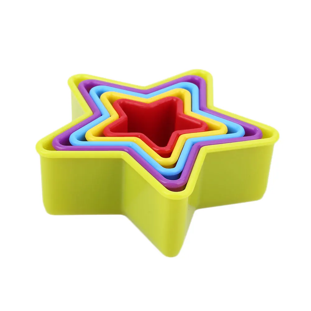 5 шт./компл. Рождественский 3D Fondant(сахарная) печенья прессформы для Пластик инструмент для выпечки