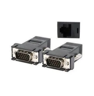 15-контактный VGA папа к RJ45 RJ-45 мама HDB15 D-Sub CAT5 CAT6 Ethernet сетевой преобразователь