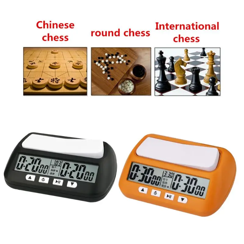 Professionelle kompakte digitale Schachuhr Count Up Down Timer für 