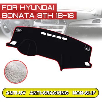

for Hyundai Sonata 9th 2016 2017 2018 Car Dashboard Mat Anti-dirty Non-slip Dash Cover Mat UV Protection Shade